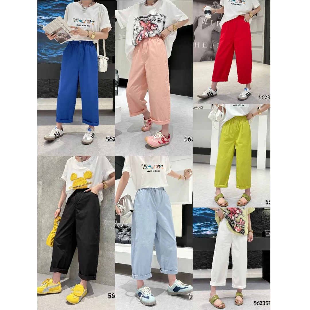 Phm夏季新款高品彩色哈伦裤AGN 56235 T