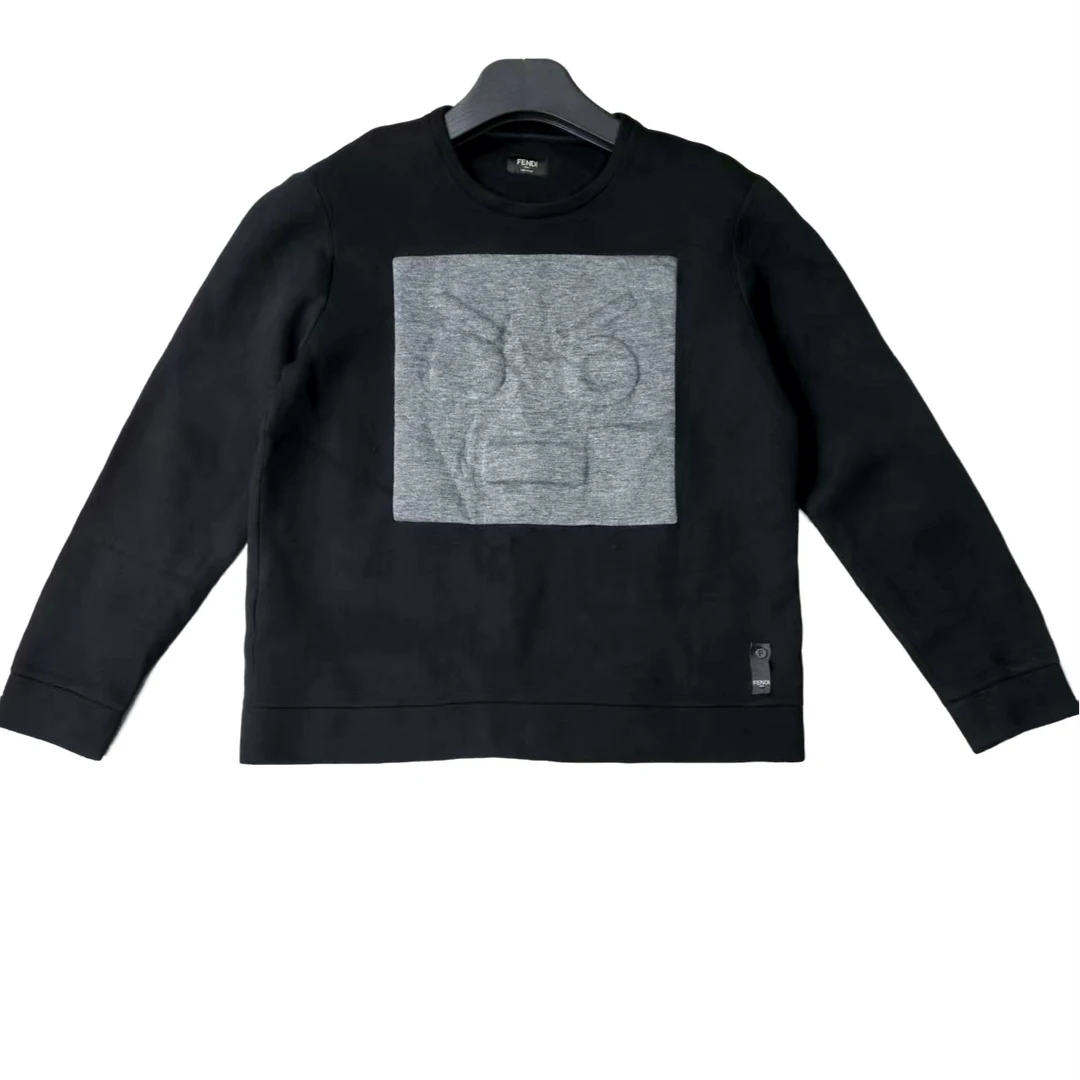 99新 FENDI/芬迪 芬迪浮雕logo太空棉卫衣/50码/99新