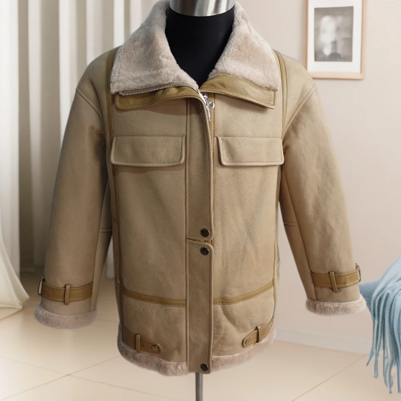 女款时尚休闲高定皮衣8911