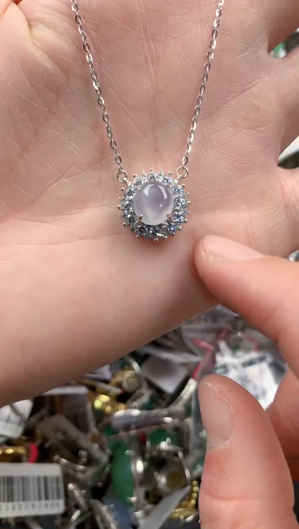 银S925镶嵌戒指翡翠555    1