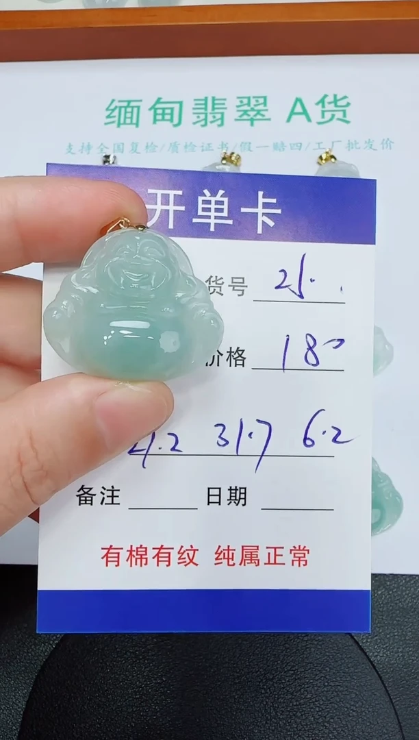 吊坠(赠链)未镶嵌翡翠25