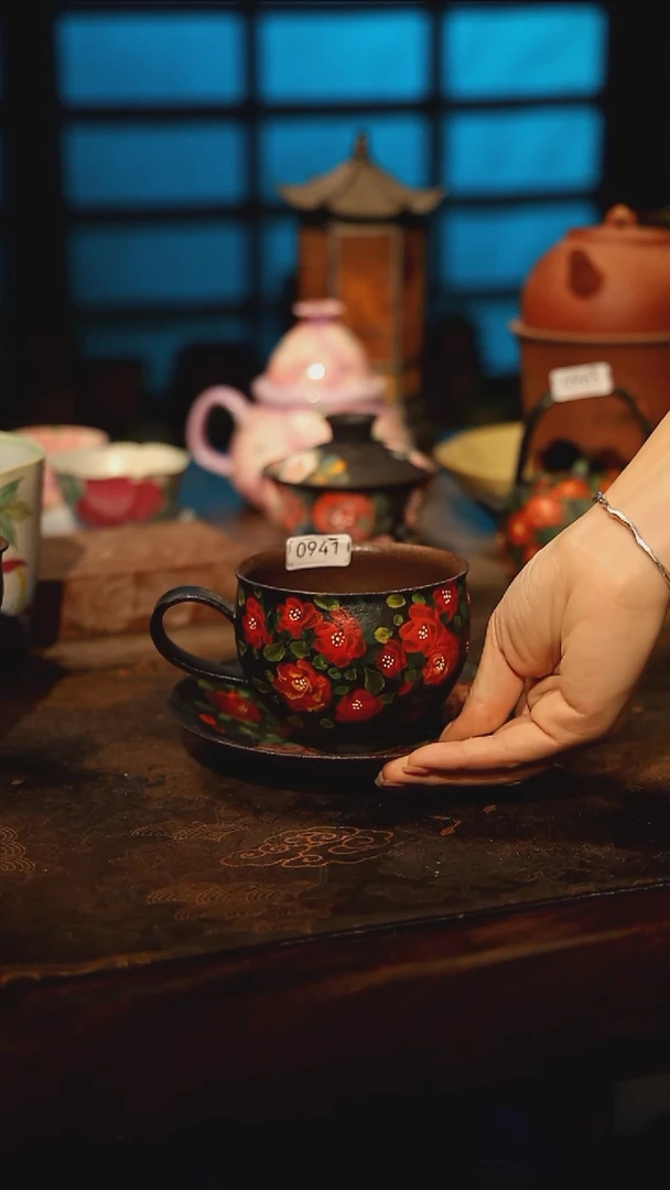 陶瓷景德镇高温釉下彩手工手绘款式@A0941@