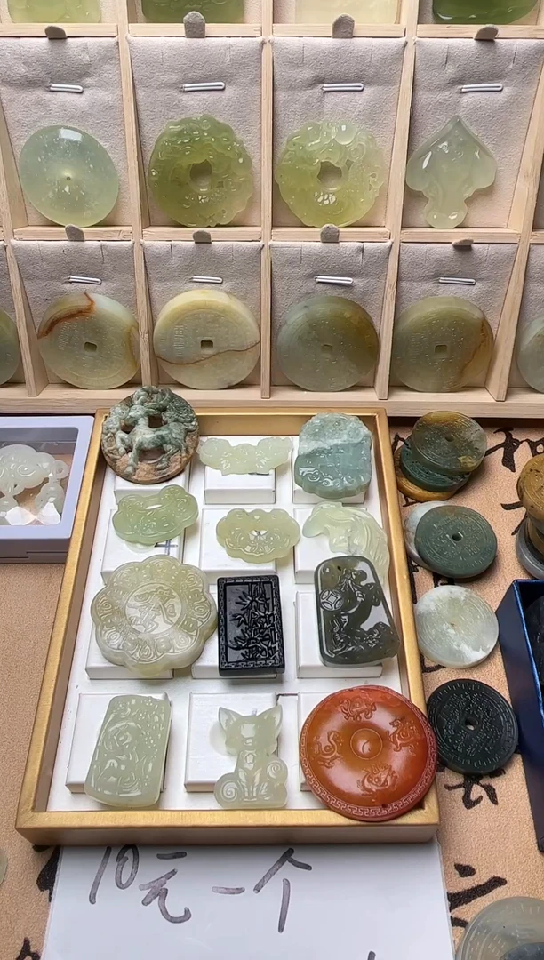 未镶嵌岫玉珠宝半成品2
