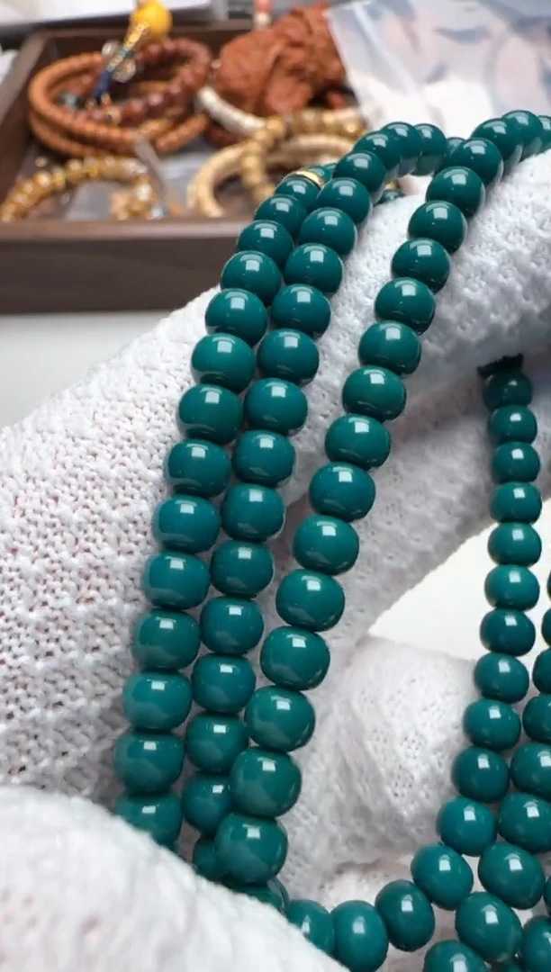 绿松石未镶嵌吊坠(不含链)素串尺寸6mm