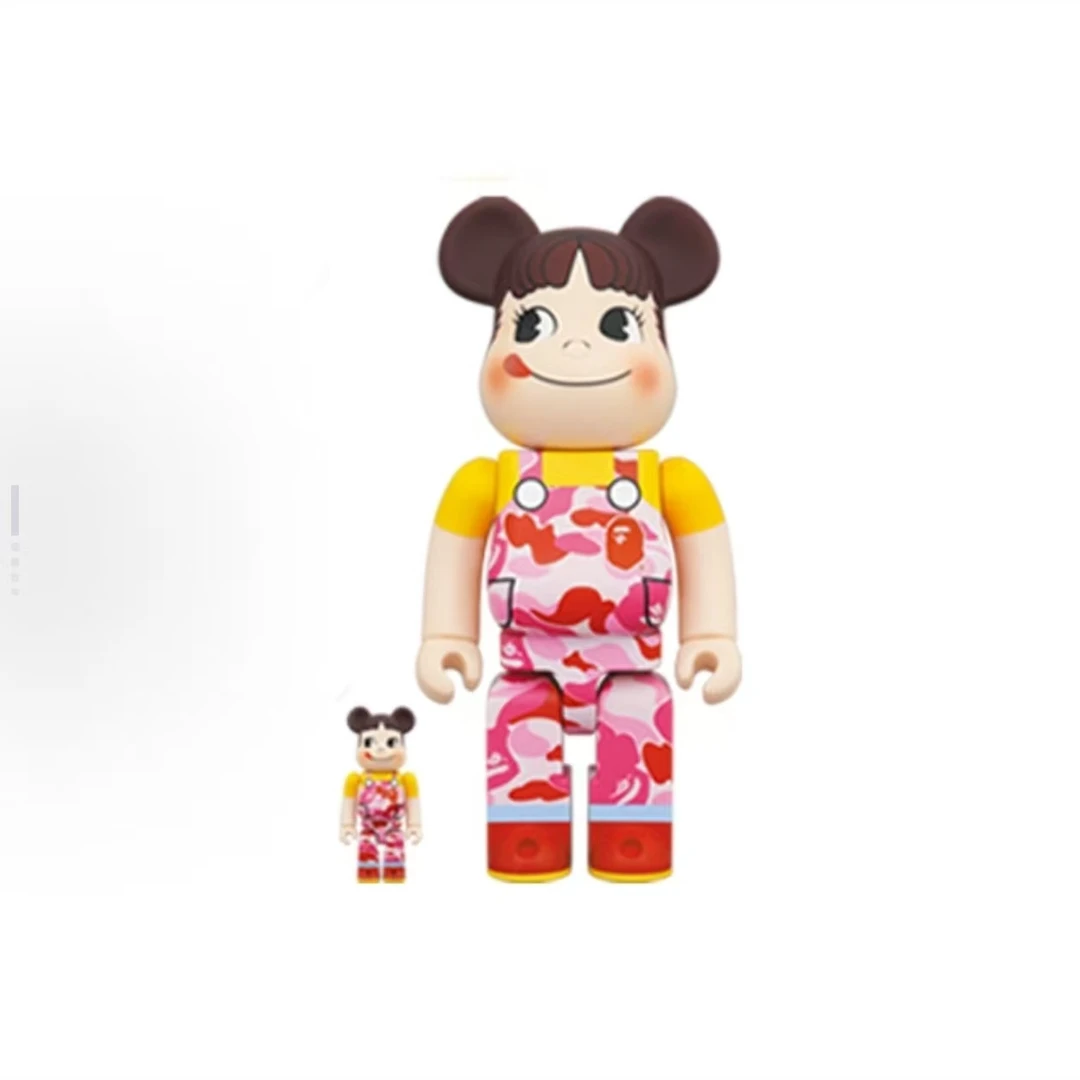 【山】bearbrick 积木熊 不二家bape 粉色 400%
