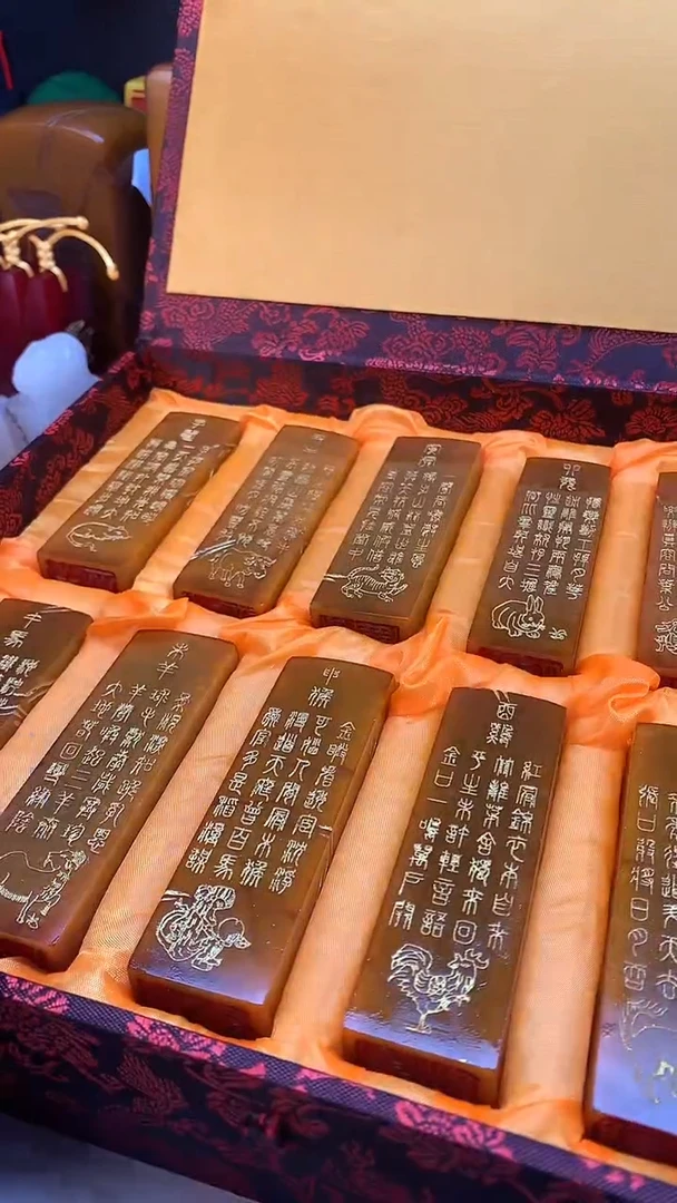 寿山石印石福建福州寿山石篆刻印章 十二生肖