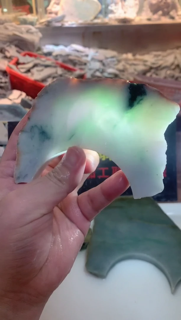 裸石翡翠0朗0翡翠珠宝136