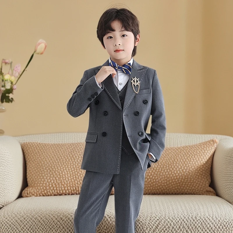 儿童小西装套装春夏季男童西装套装男童西服礼服花童春秋冬装婚礼