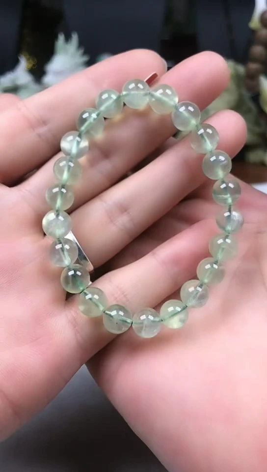 葡萄石未镶嵌手串手串8+