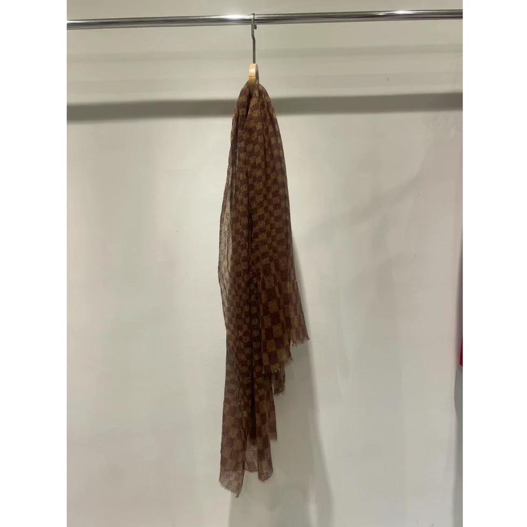 【1-16】山羊绒格纹披肩 RP24018