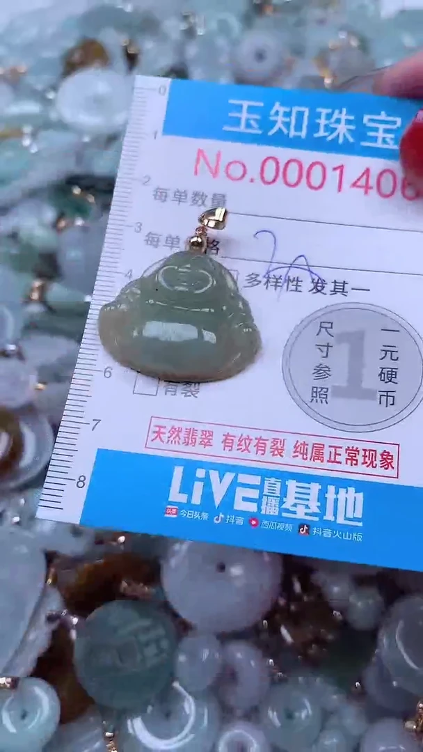 吊坠(不含链)未镶嵌翡翠1406