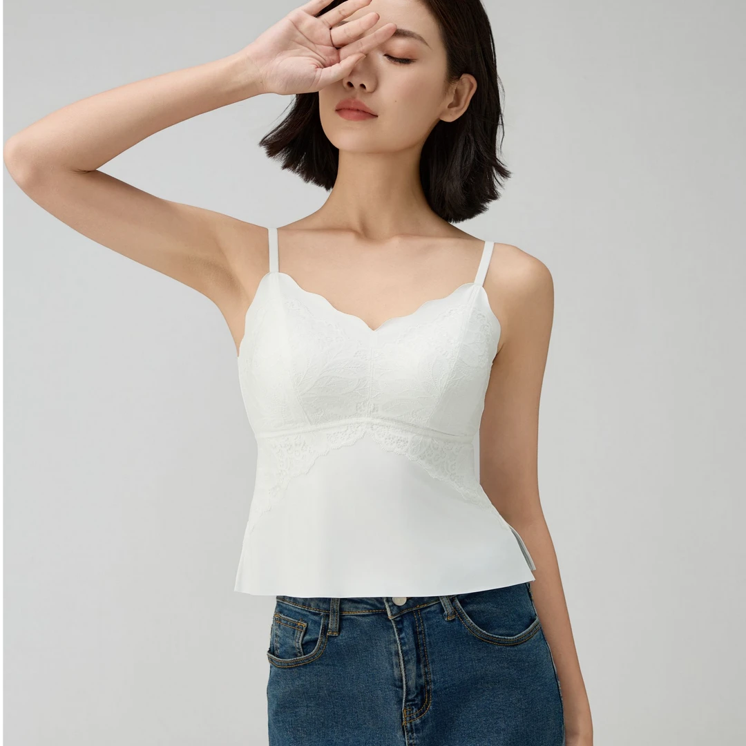 优依慕时尚吊带背心女内搭外穿夏季美背文胸一体式吊带背心内搭