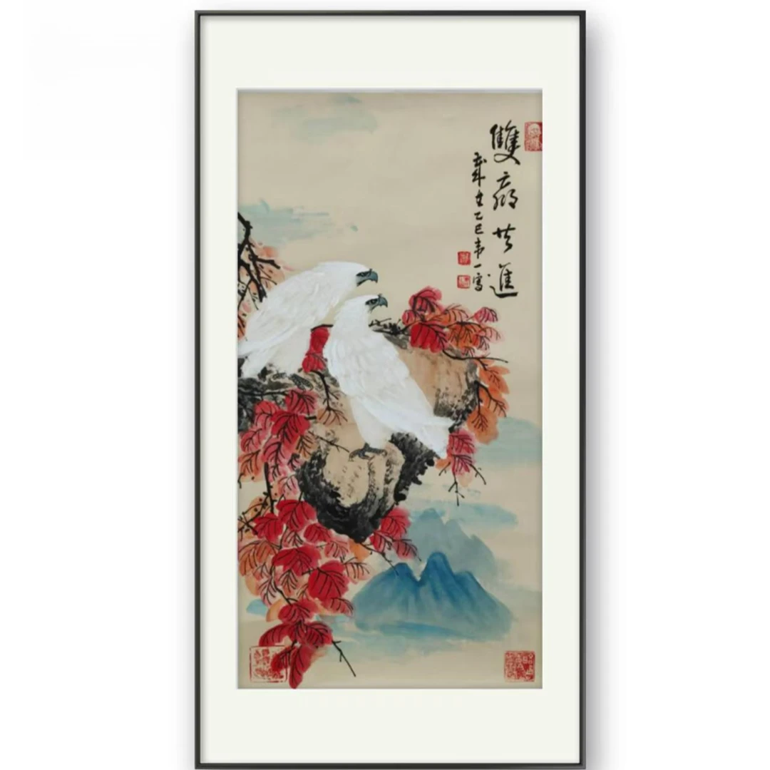 双赢共进宣纸作品