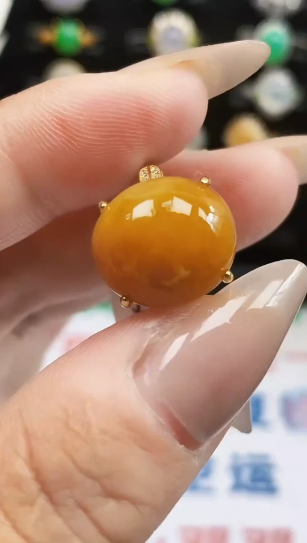 银S925镶嵌戒指翡翠01456