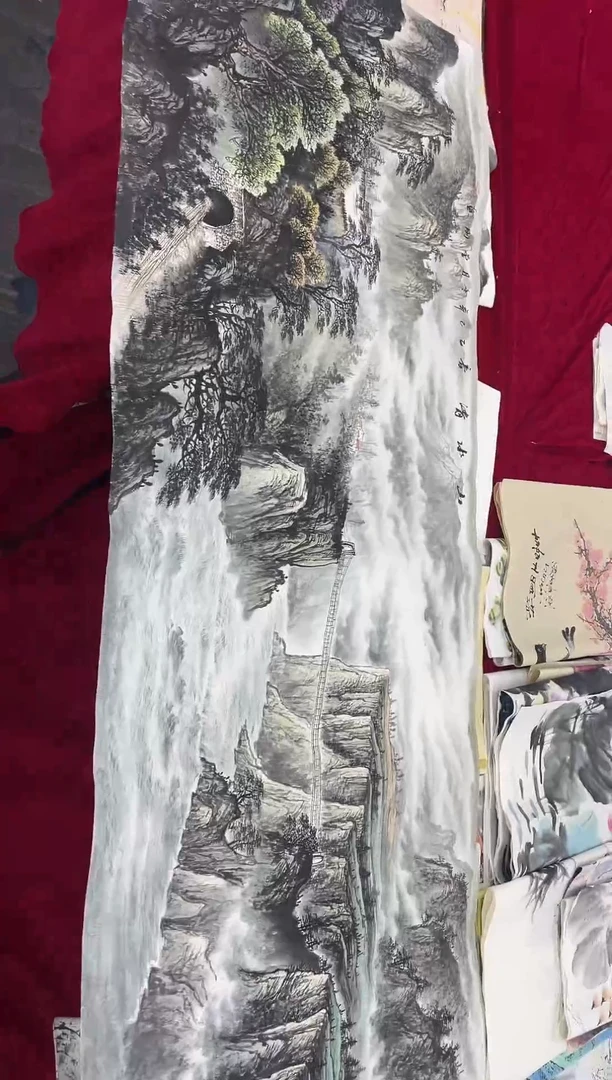 真人名画手工手绘