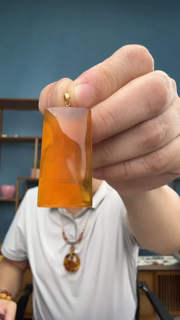 裸石琥珀未镶嵌微瑕介意勿拍37