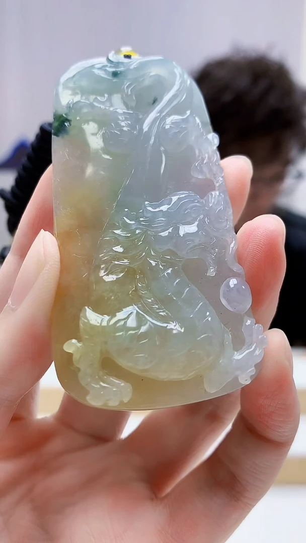 未镶嵌定制翡翠4688zm-毛货挂件104