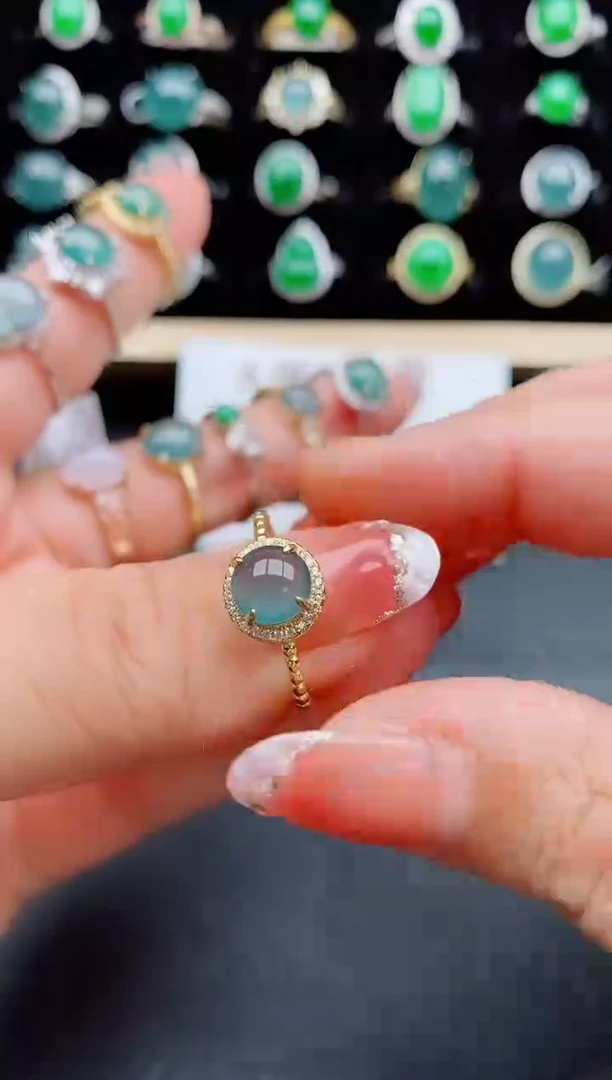 【闪购商品】翡翠戒指银S925镶嵌5085050