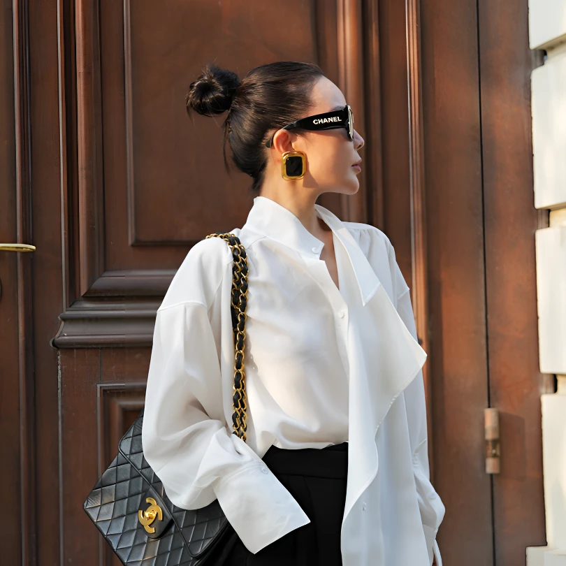 SIQIYOUNG 可可西里系列不规则白衬衫