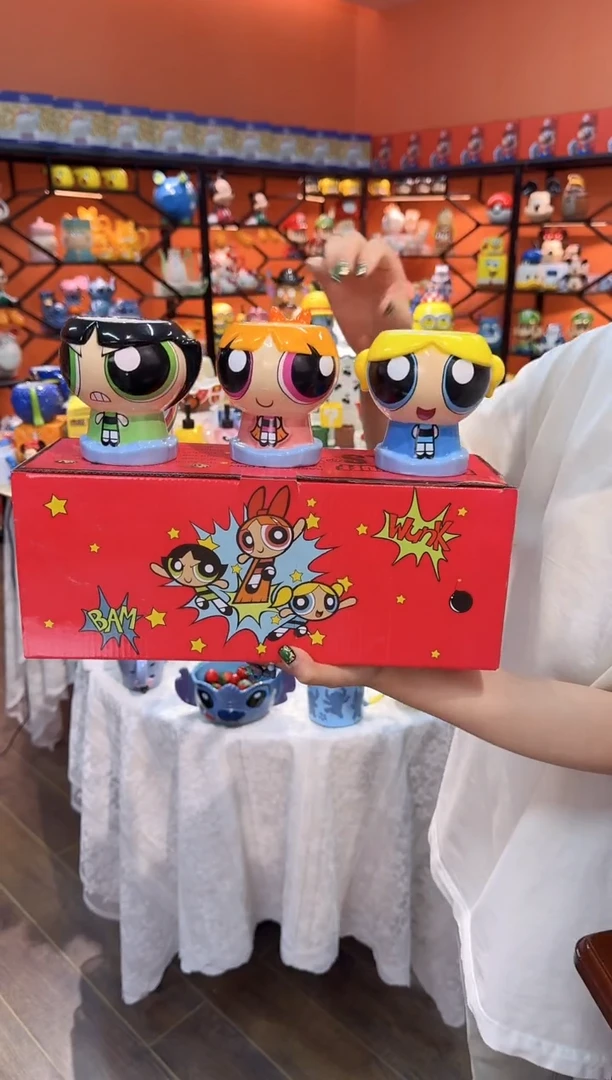 瓷片@@飞天小女警陶瓷杯