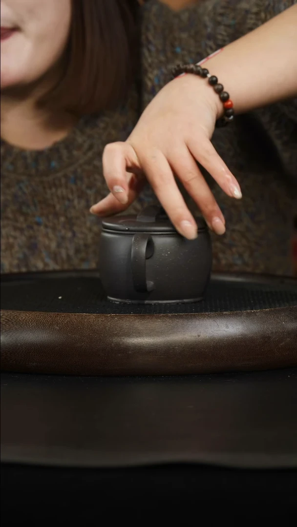 茶壶紫砂黑段泥 汉瓦