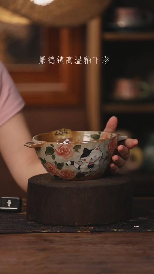 陶瓷景德镇高温釉下手绘陶瓷264