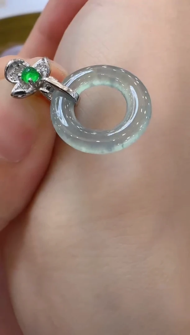 翡翠银S925镶嵌吊坠(不含链)多样性团购发一件