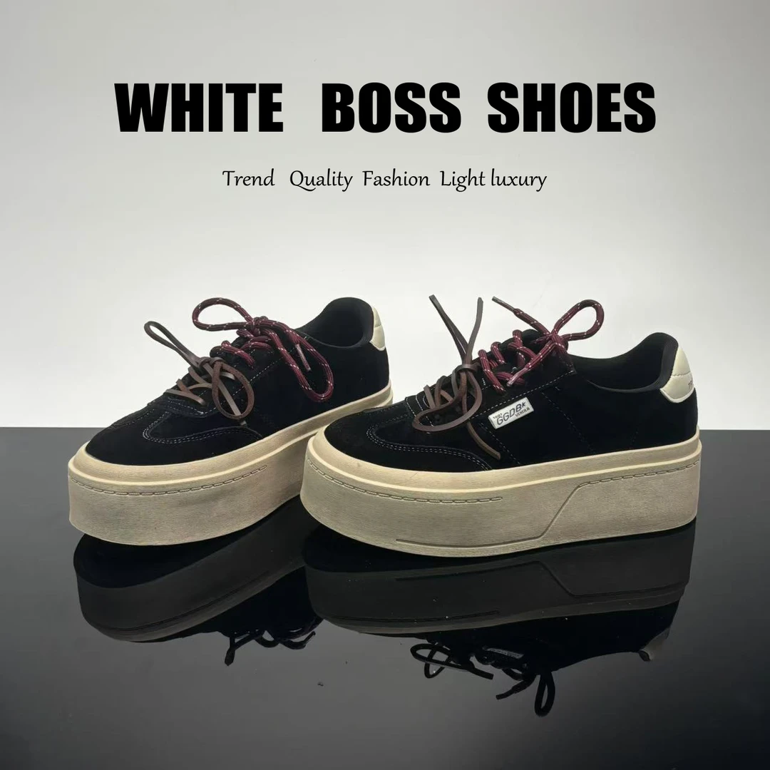 时尚新款休闲板鞋厚底百搭女鞋舒适低帮休闲鞋 7125