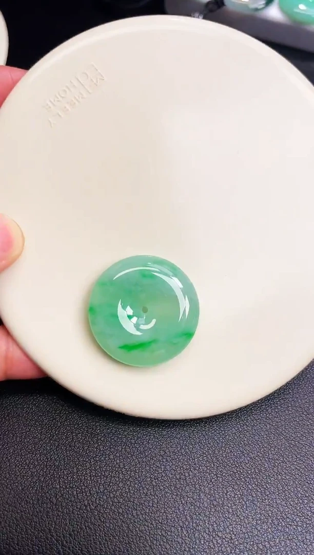 颈饰未镶嵌翡翠【81】平安扣 尺寸 29.3   6.6mm