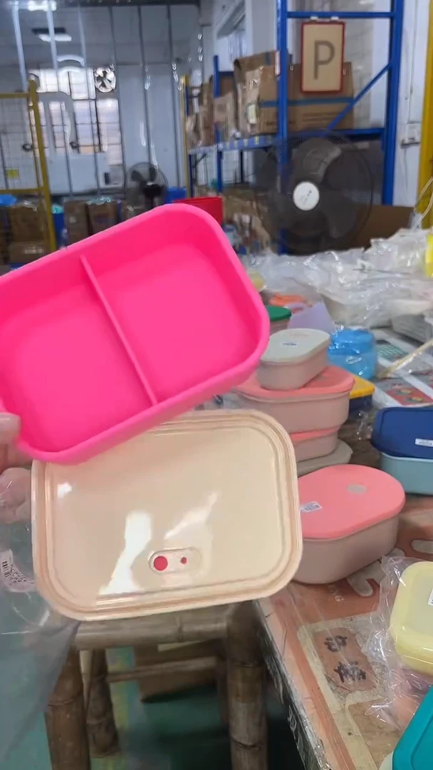 硅胶芭比粉底米盖-2格排气-700ml