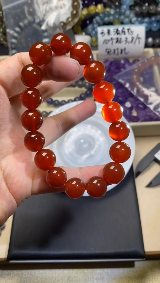 未镶嵌手串水晶红玛瑙