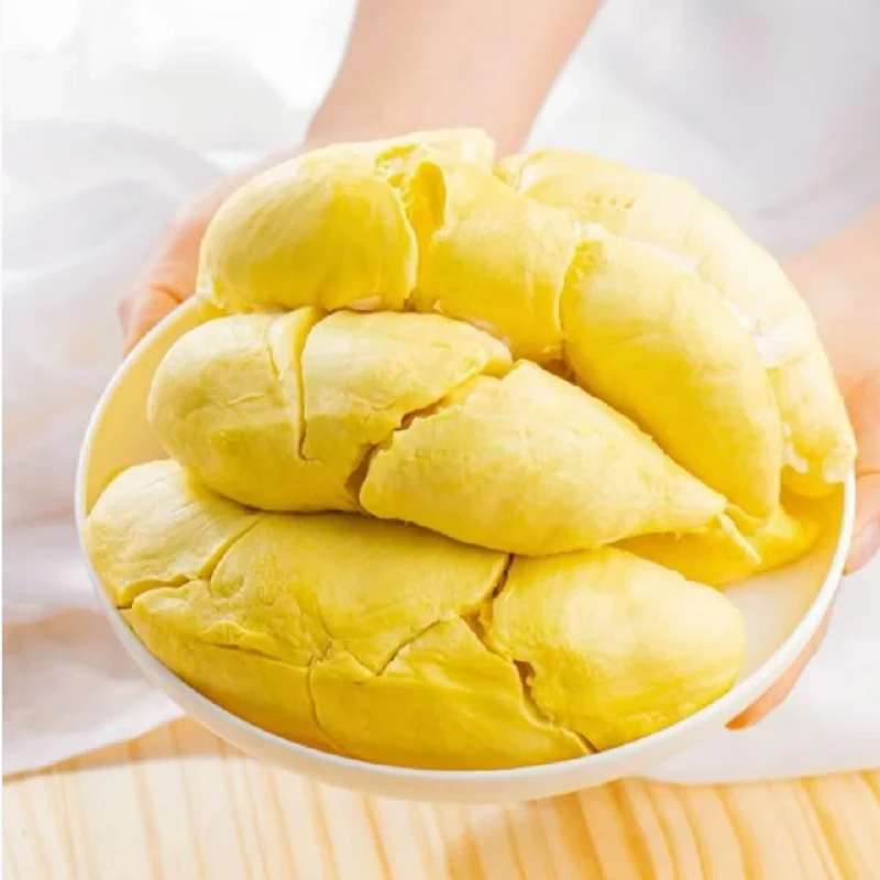 【1.6斤3月鲜 】泰国树熟金枕榴莲去壳榴莲果肉400克两盒装鲜冻发货