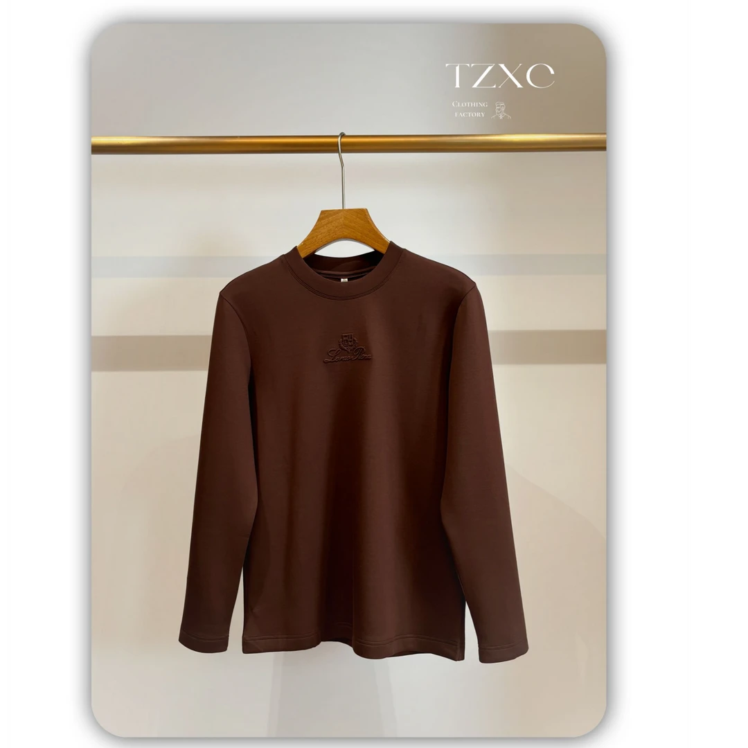 【6001-H】高奢男装 2024秋冬男士圆领莫代尔打底衫