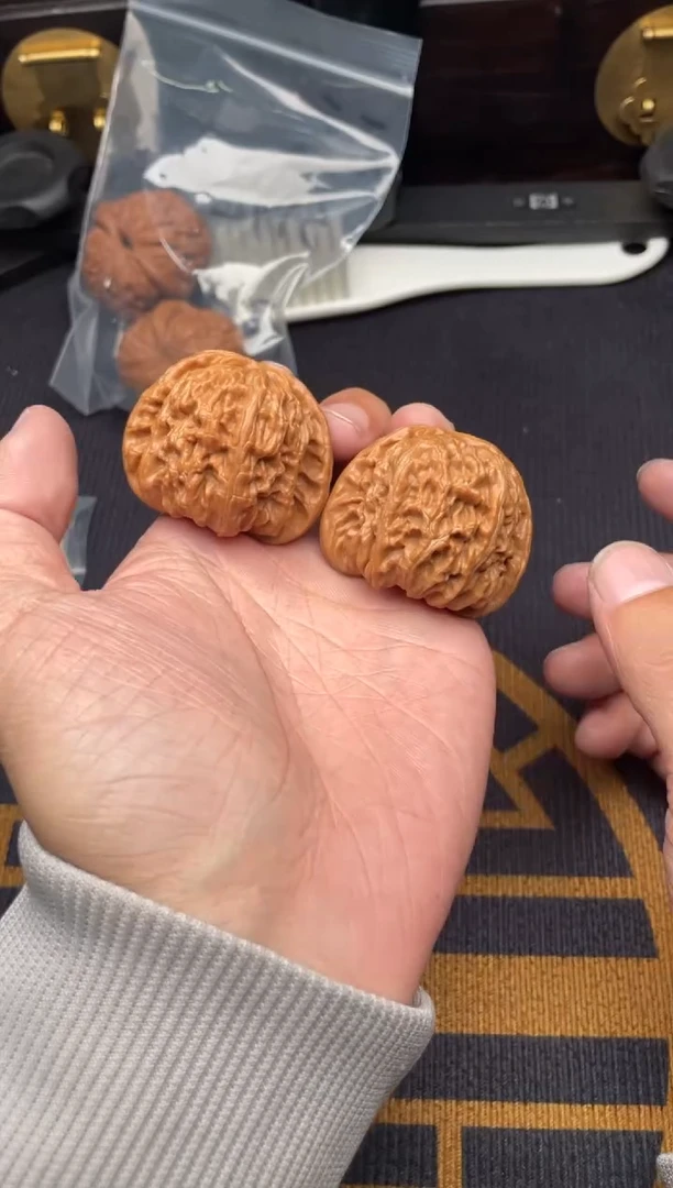 吊坠文玩核桃白狮子43