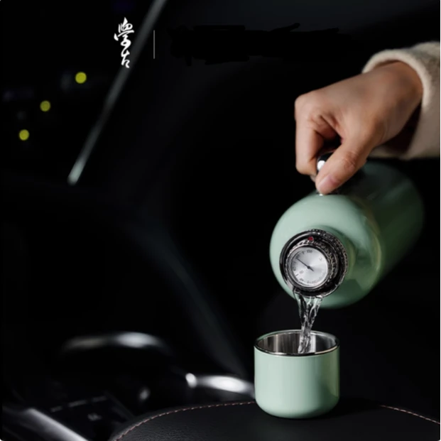 学古一原传家壶迷你壶 热水壶焖茶壶暖瓶暖壶保温 容量595ml毫升