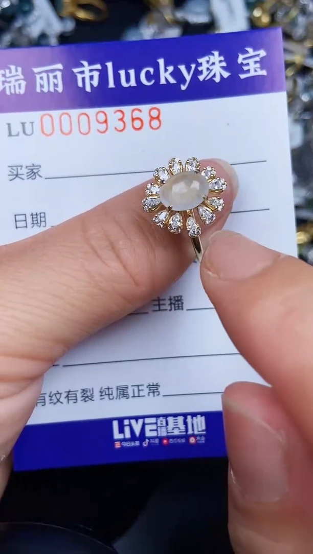 翡翠银S925镶嵌颈饰9368