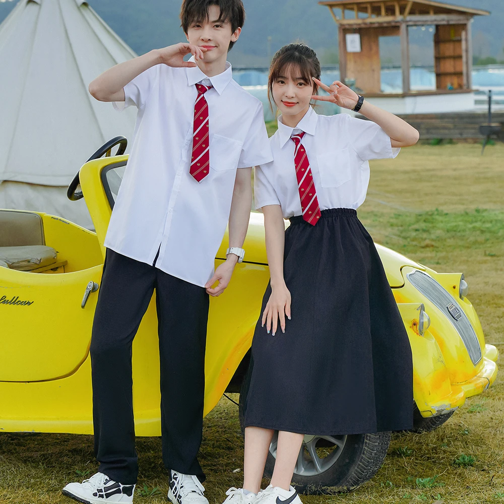 毕业照合唱演出服初中高中生运动会班服长裙诗歌朗诵比赛韩系服装