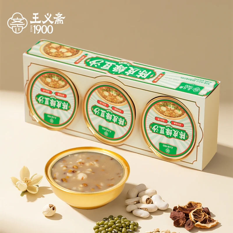 王义斋陈皮绿豆沙杨枝甘露速食免煮方便粥营养早餐即食
