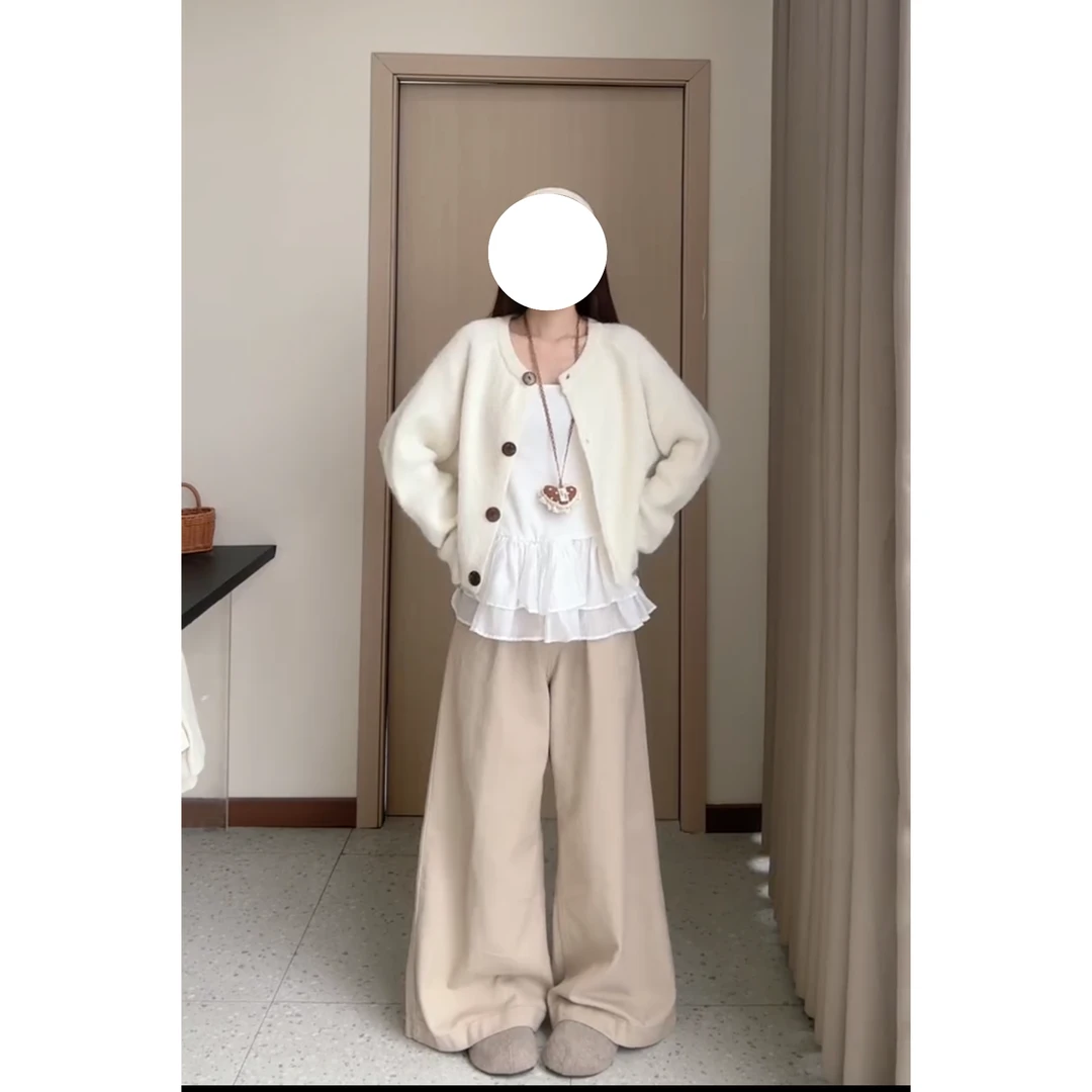 大码女装秋季新款慵懒风简约时尚气质初恋风