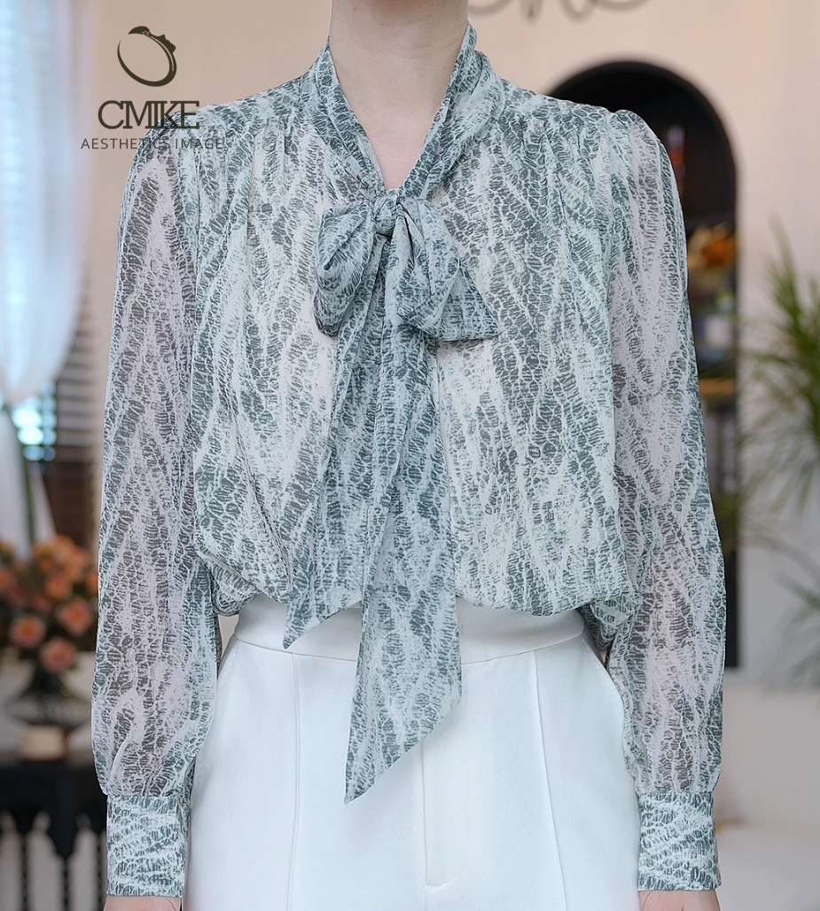 【蜜客原创】时尚气质休闲百搭长袖衬衫2591C000025