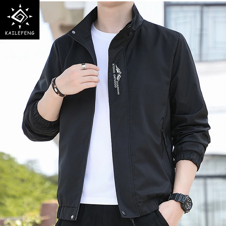 保罗凯乐枫春秋男士休闲夹克外套男韩版时尚薄款百搭立领潮流
