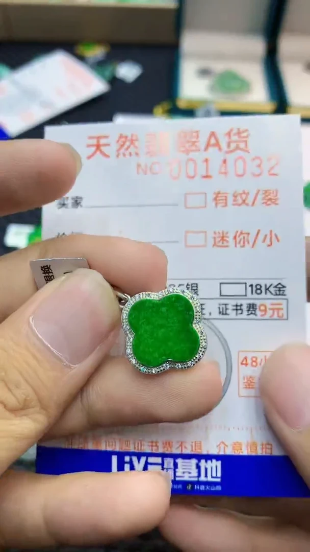 翡翠未镶嵌吊坠(不含链)1