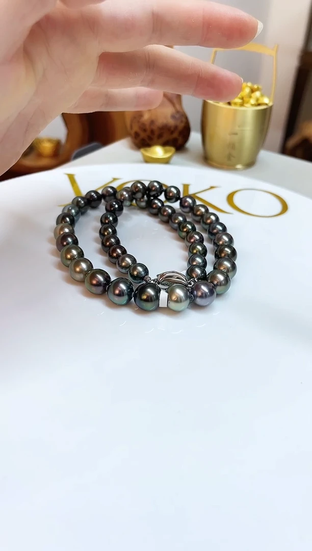 银S925镶嵌颈饰海水珍珠8-11mm