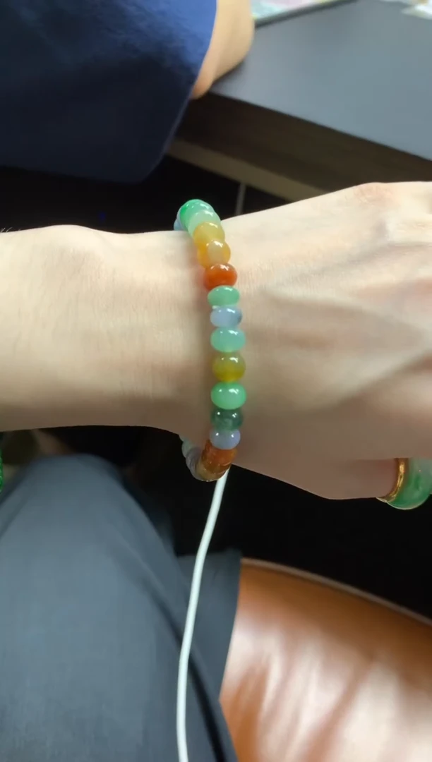 未镶嵌手串翡翠手串|7500+750