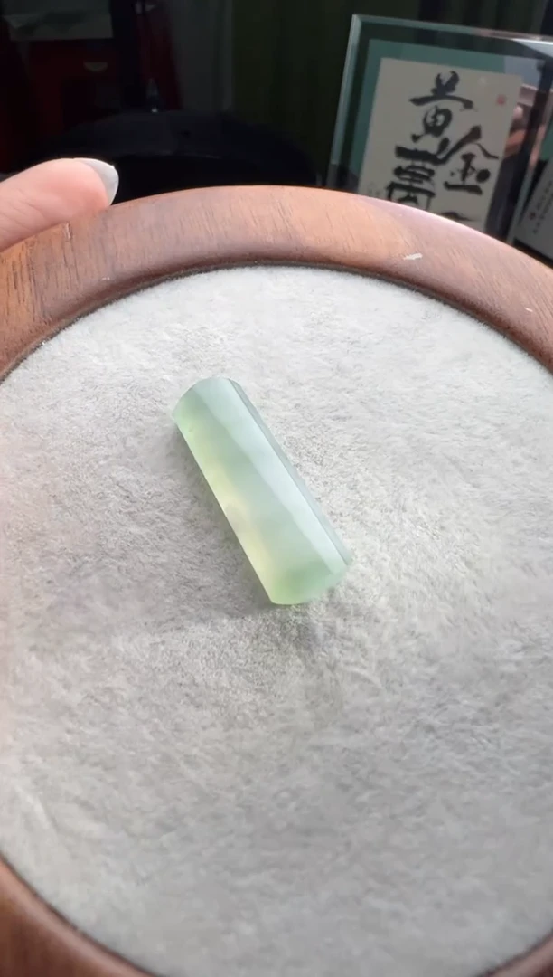 未镶嵌定制翡翠飘花无事柱