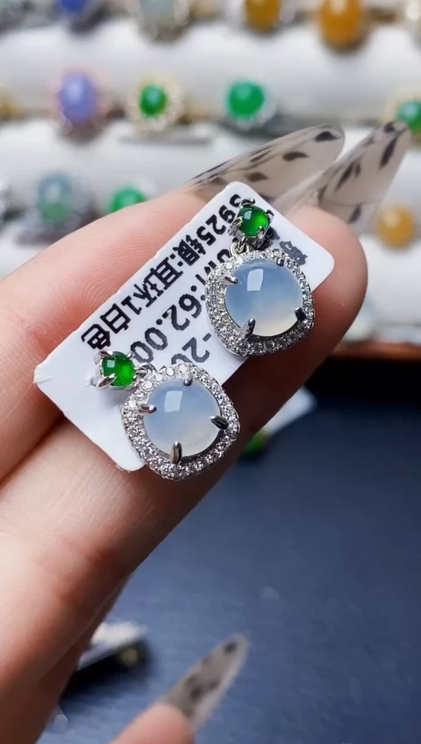 银S925镶嵌戒指翡翠5568