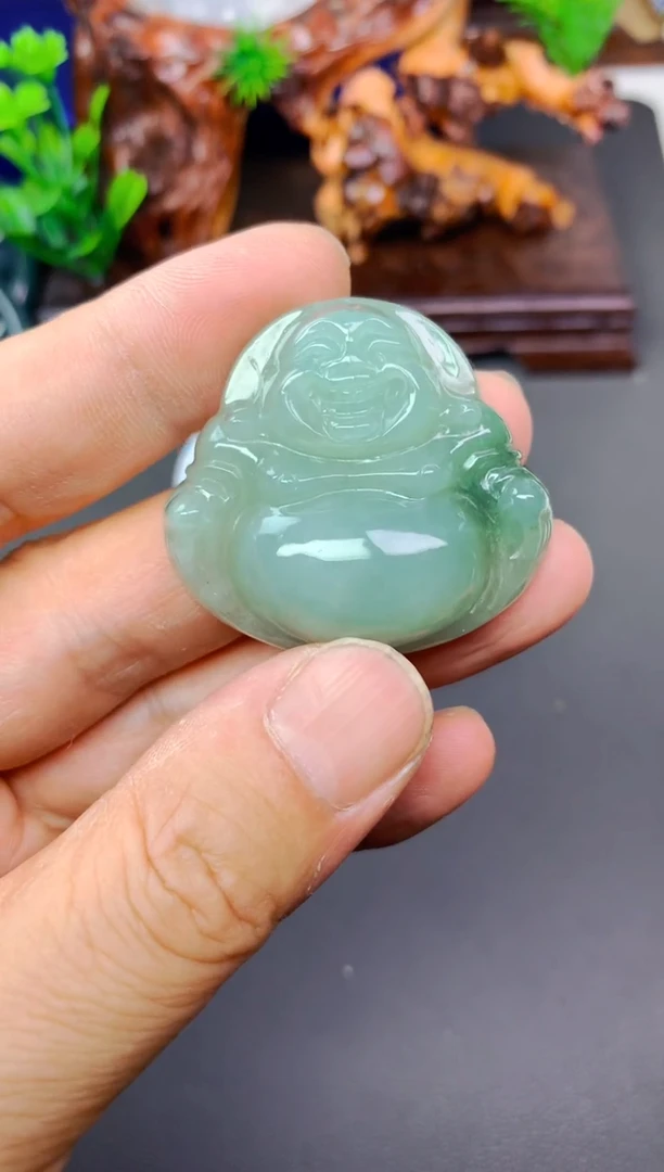 颈饰未镶嵌翡翠风**开佛公