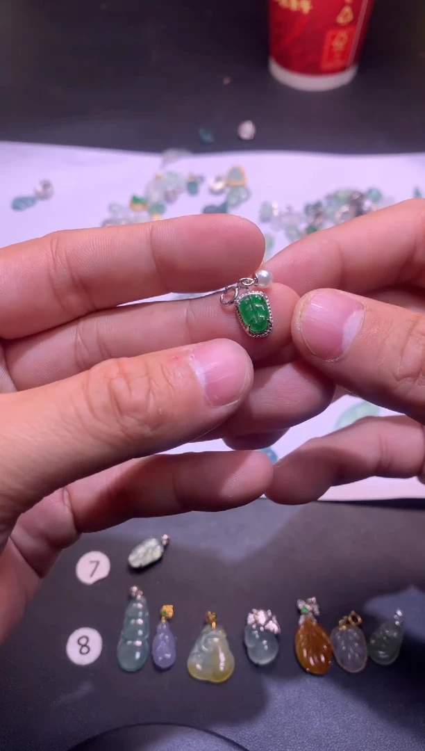 【闪购商品】翡翠吊坠(不含链)银S925镶嵌1