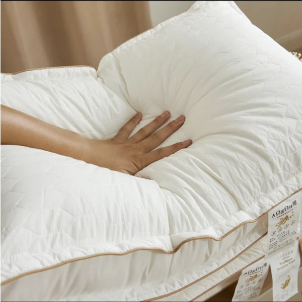 五星级枕头纯棉学生成人柔软睡眠枕头低枕