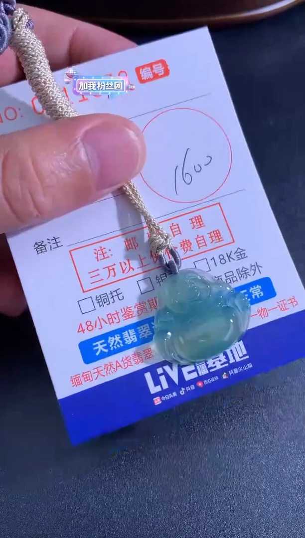 翡翠未镶嵌颈饰天然A货翡翠